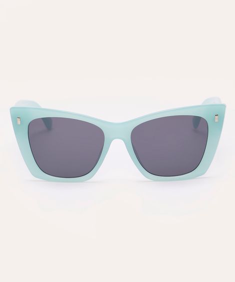 óculos de sol gatinho verde aqua