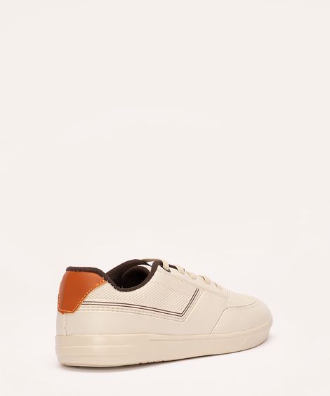 tênis infantil com recorte off white