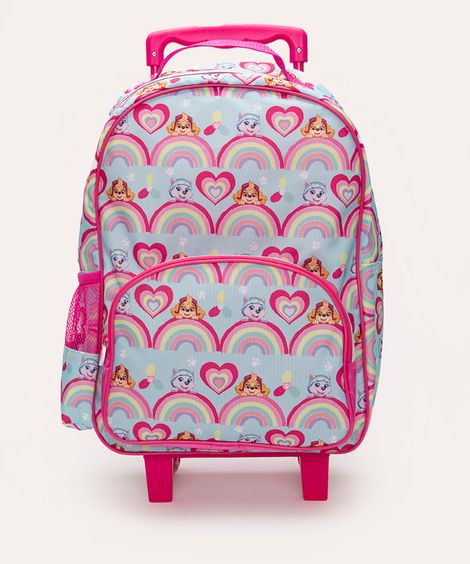 mochila patrulha canina com rodinhas  colorido