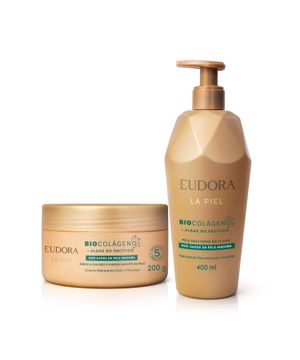 Eudora Kit La Piel Algas do Pacífico Hidratante Corporal 400ml com Creme Colo e Pescoço 200g