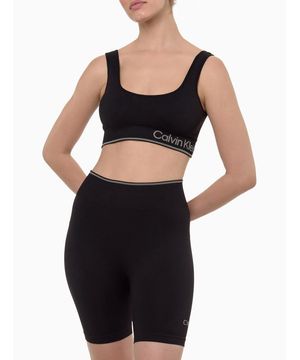 Short Feminino Biker Seamless Calvin Klein Performance Preto