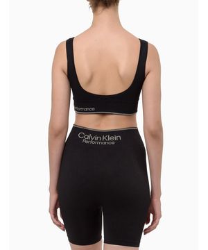 Short Feminino Biker Seamless Calvin Klein Performance Preto