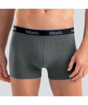 Kit 3 Cuecas Mash Boxer Cotton Preto