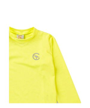Camiseta Infantil Proteção Uv 50+ Gaivota Neon