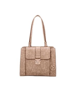 Bolsa Satchel Grande Fellipe Krein Aw23 Python FK578 Areia