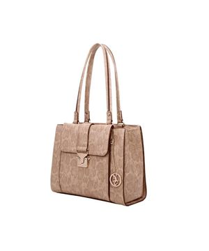 Bolsa Satchel Grande Fellipe Krein Aw23 Python FK578 Areia