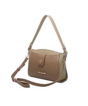 Cross Bag Média Fellipe Krein Aw23 Botão FK553 Khaki