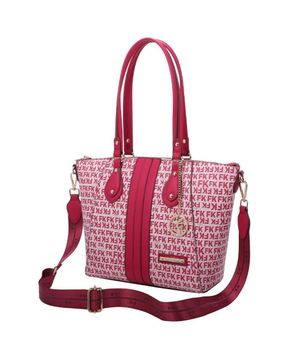 Bolsa Tote Evase Grande Fellipe Krein SS23 Monograma Pink