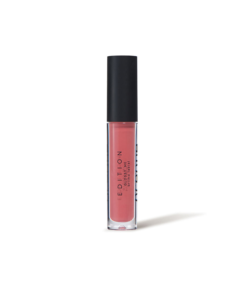 brilho labial glossy me rose único