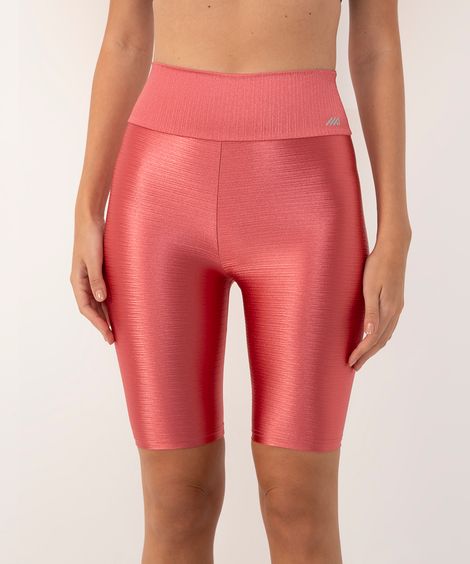 bermuda texturizada esportiva rosa