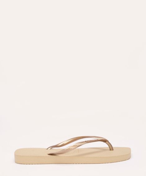 chinelo havaianas slim square areia