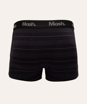 kit de 3 cuecas boxer listras mash preto