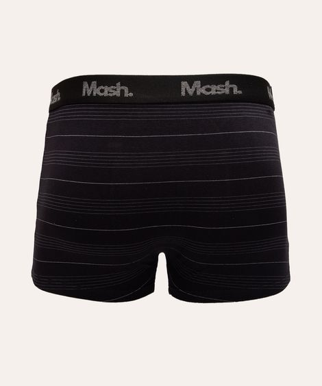 kit de 3 cuecas boxer listras mash preto