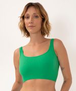 Blusa Praxis V23123 Cropped em tecido Lycra Verde Claro - Islen Calçados