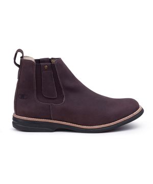 Bota Masculina Cano Curto Couro Botina Chelsea Casual