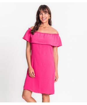 Vestido Ciganinha Em Air Flow Rovitex Rosa