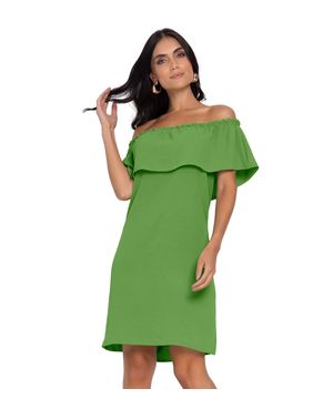 Vestido Ciganinha Em Air Flow Rovitex Verde