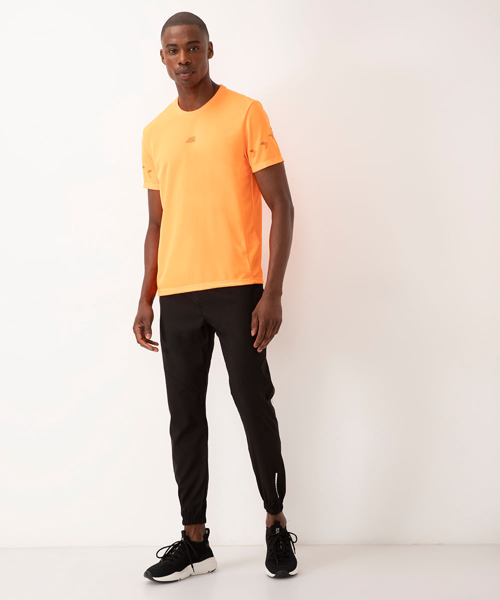calça jogger com recorte esportiva preta