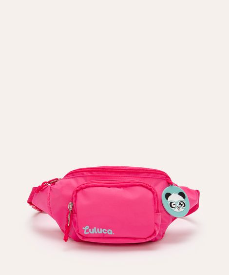 pochete infantil luluca com pingente rosa