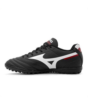 Chuteira Society Mizuno Morelia Club As Masculina 3 Pares de Meias Preto