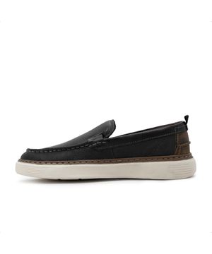 Sapato Democrata Clash Denim Masculino 3 Pares de Meias Preto