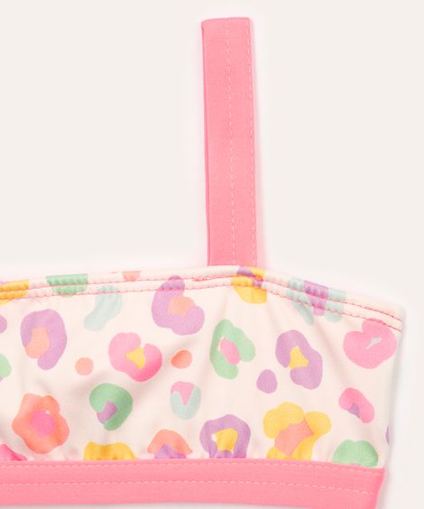 biquíni infantil animal print proteção uv colorido