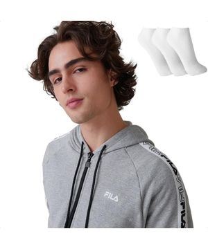 Jaqueta Moletom Fila Basic Tape II Masculina 3 Pares de Meias Cinza