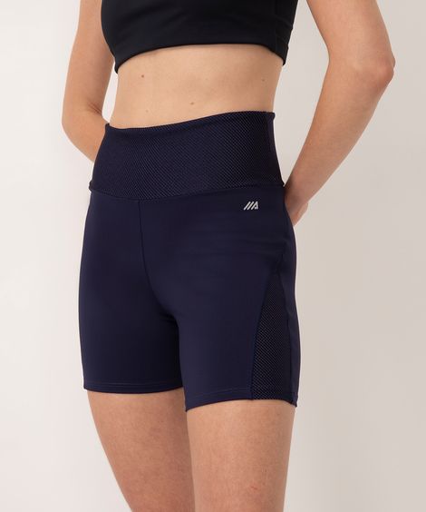 bermuda de poliamida speed esportiva - azul escuro