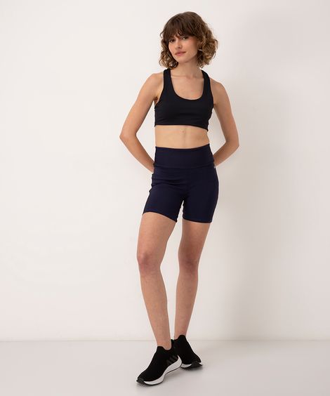 bermuda de poliamida speed esportiva - azul escuro