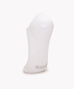 meia soquete de algodão branco