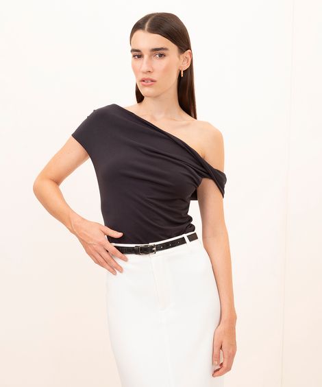 blusa ombro a ombro mindset preta