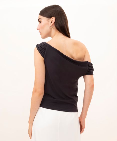 blusa ombro a ombro mindset preta