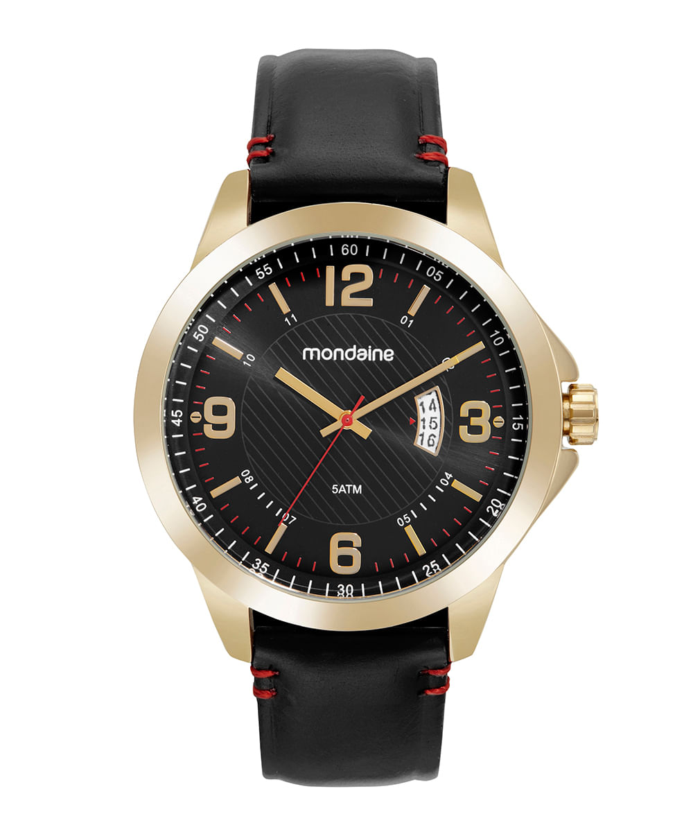 kit de relógio analógico mondaine 99643gpmvdh3ke e pulseira