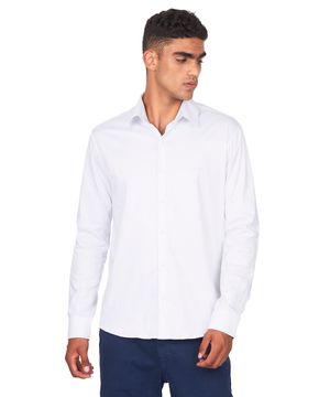 Camisa Masculina Malha Collection Aflex Social Polo Wear Branco