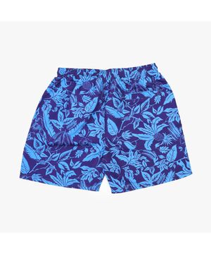 Short Tactel Folhagem Masculino Azul