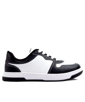 Tênis Feminino Vizzano Casual Recortes Branco/preto