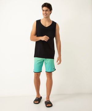 bermuda surf degradê com bolso e cordão verde