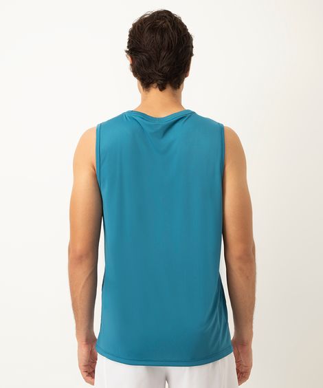 regata com listras esportiva azul médio