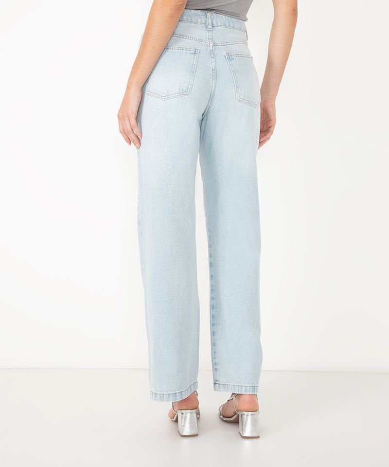 Calça Mom Jeans Cintura Super Alta Preta