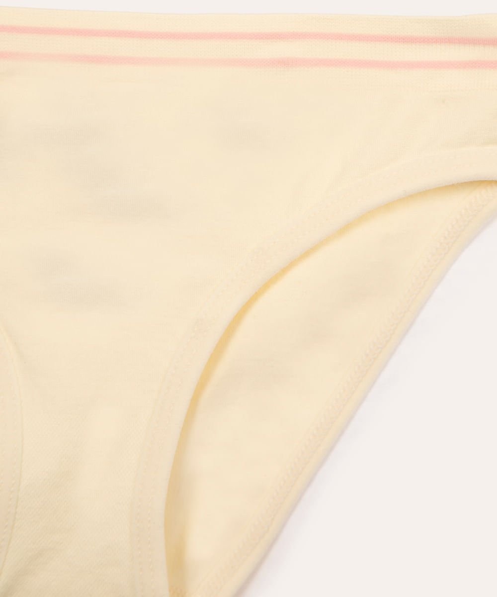 kit de 2 calcinhas infantis corações colorido