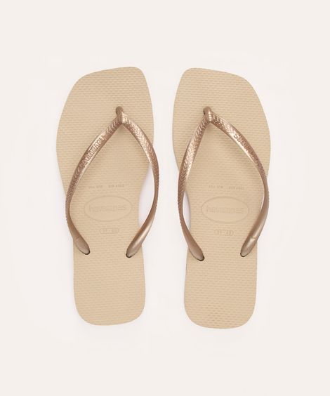 chinelo havaianas slim square areia