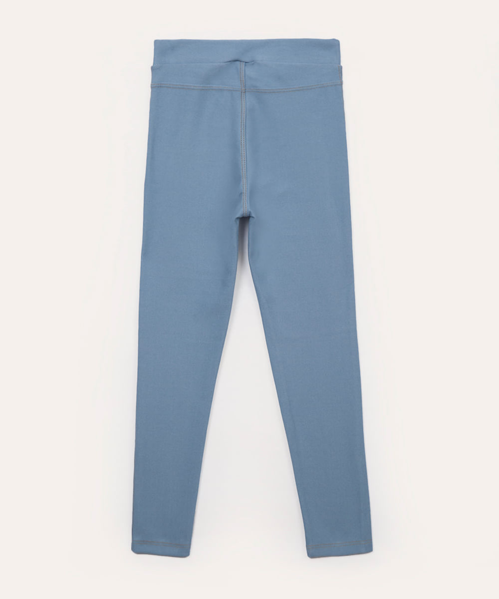 legging infantil básica azul
