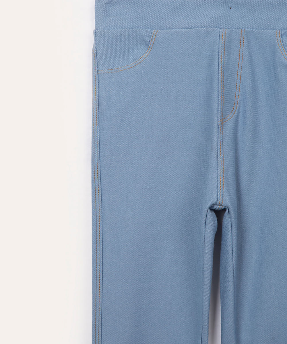 legging infantil básica azul