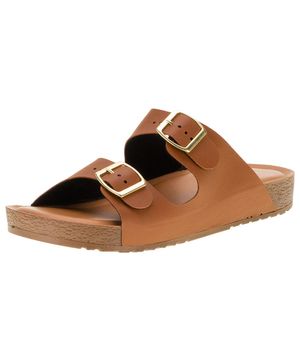 Sandália Feminina Rasteira Birken Terra & Agua - 500200 CANELA