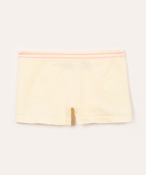 calcinha de algodão infantil com elástico off white