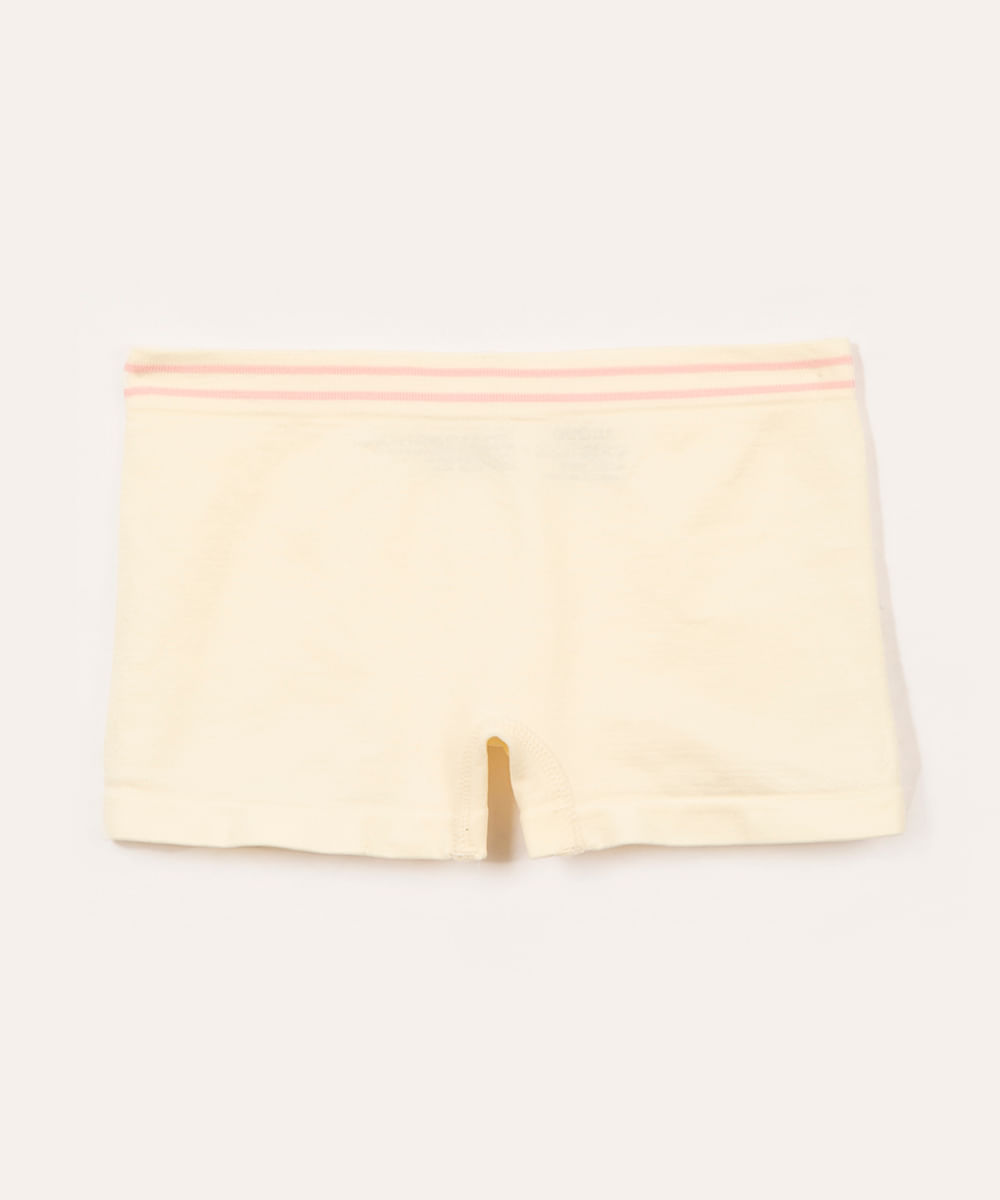 calcinha de algodão infantil com elástico off white