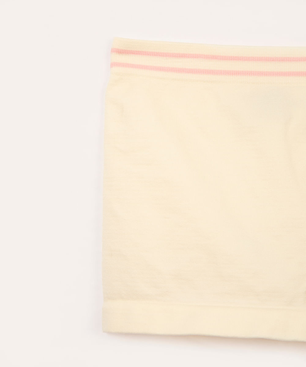 calcinha de algodão infantil com elástico off white