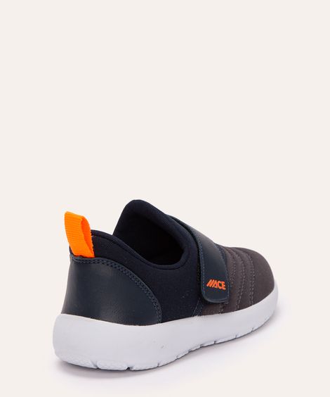 tênis infantil com velcro azul marinho