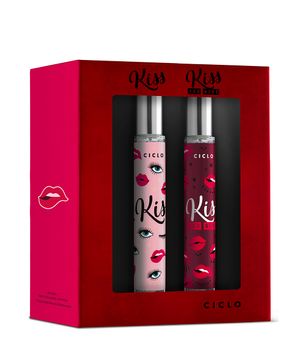 kit deo colônia kiss 30ml e deo colônia kiss you more 30ml