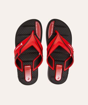 chinelo infantil de dedo rider vermelho